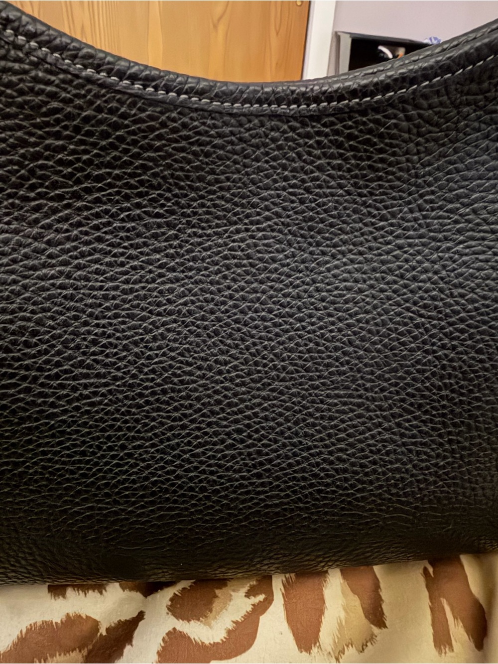 Coach Black Laurel Pebbled Leather Shoulder Bag Like New - Picture 8 of 12